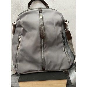 backpack purse for women medium Grey Nylon